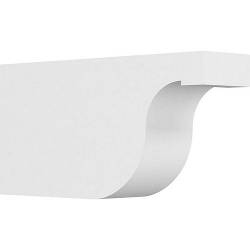 Ekena Millwork Standard Del Monte Rafter Tail - Primed Polyurethane - RFTP05X10X20DEL