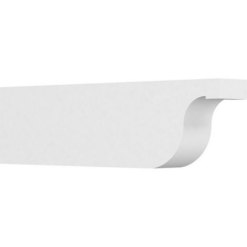 Ekena Millwork Standard Del Monte Rafter Tail - Primed Polyurethane - RFTP05X10X36DEL