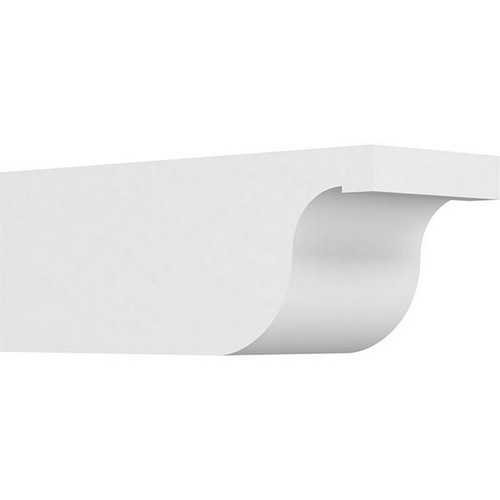 Ekena Millwork Standard Del Monte Rafter Tail - Primed Polyurethane - RFTP06X06X16DEL