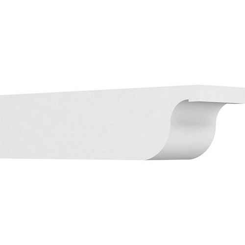 Ekena Millwork Standard Del Monte Rafter Tail - Primed Polyurethane - RFTP06X06X24DEL