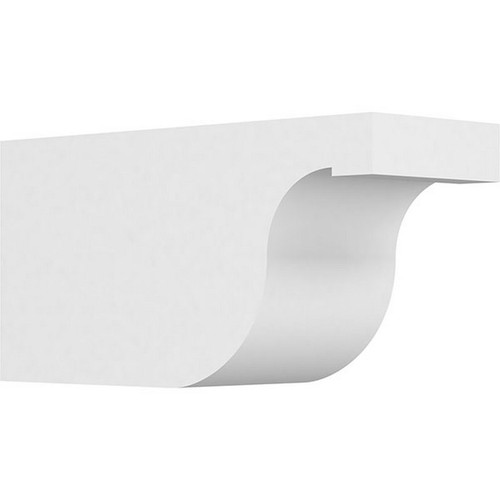 Ekena Millwork Standard Del Monte Rafter Tail - Primed Polyurethane - RFTP06X08X16DEL