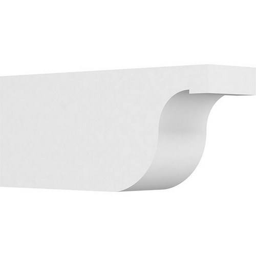 Ekena Millwork Standard Del Monte Rafter Tail - Primed Polyurethane - RFTP06X10X24DEL