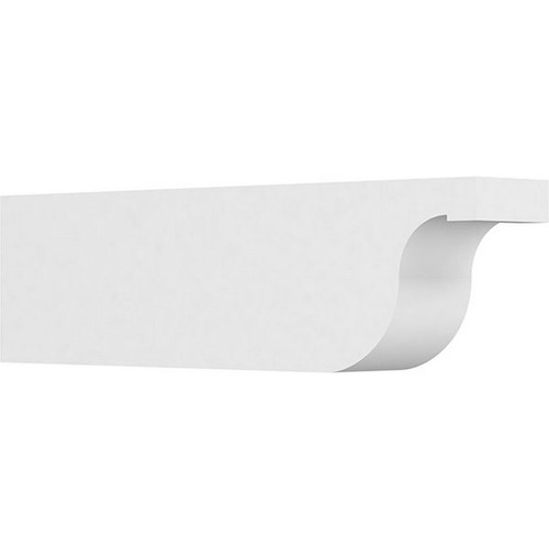Ekena Millwork Standard Del Monte Rafter Tail - Primed Polyurethane - RFTP06X10X36DEL