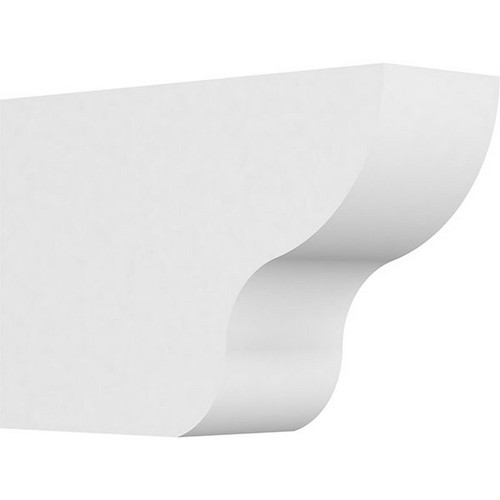 Ekena Millwork Standard Greensboro Rafter Tail - Primed Polyurethane - RFTP04X08X12GRN