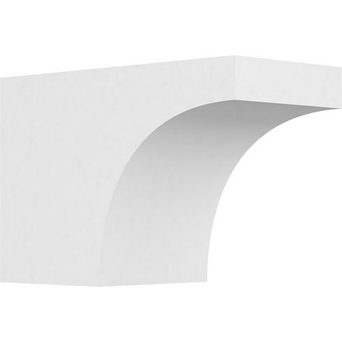 Ekena Millwork Standard Huntington Rafter Tail - Primed Polyurethane - RFTP06X08X12HUN
