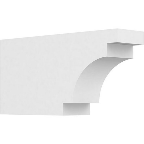 Ekena Millwork Standard Mediterranean Rafter Tail - Primed Polyurethane - RFTP03X06X12MED