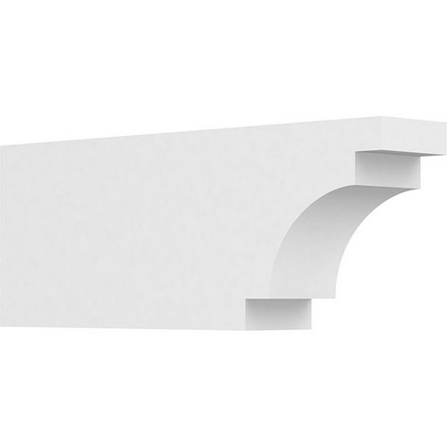 Ekena Millwork Standard Mediterranean Rafter Tail - Primed Polyurethane - RFTP03X06X16MED