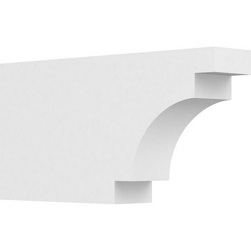Ekena Millwork Standard Mediterranean Rafter Tail - Primed Polyurethane - RFTP03X08X16MED