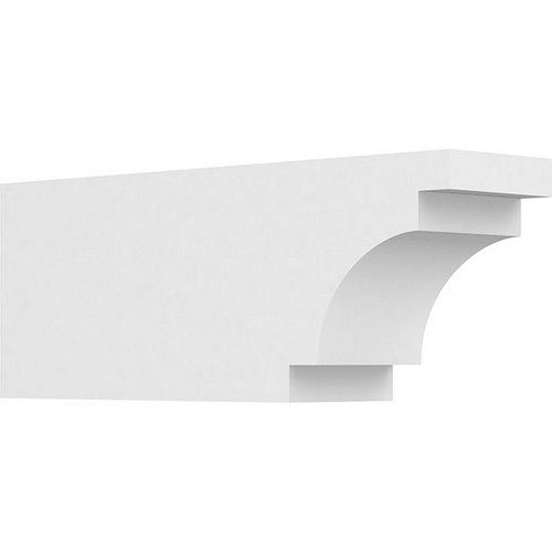 Ekena Millwork Standard Mediterranean Rafter Tail - Primed Polyurethane - RFTP04X06X16MED