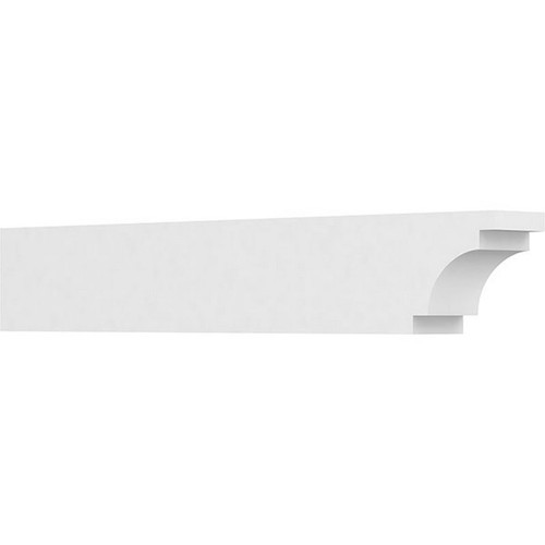 Ekena Millwork Standard Mediterranean Rafter Tail - Primed Polyurethane - RFTP04X06X36MED