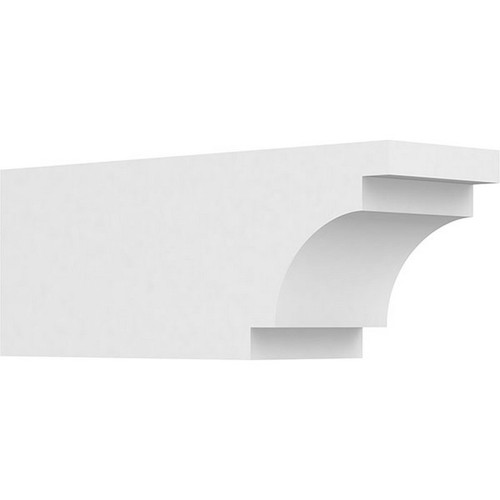 Ekena Millwork Standard Mediterranean Rafter Tail - Primed Polyurethane - RFTP05X06X16MED