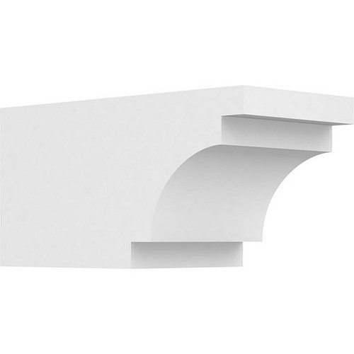 Ekena Millwork Standard Mediterranean Rafter Tail - Primed Polyurethane - RFTP06X06X12MED