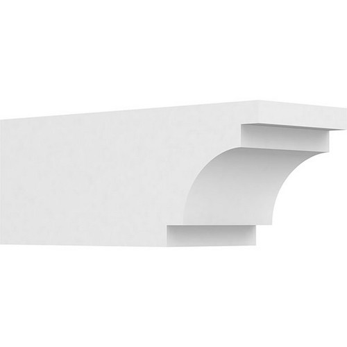 Ekena Millwork Standard Mediterranean Rafter Tail - Primed Polyurethane - RFTP06X06X16MED