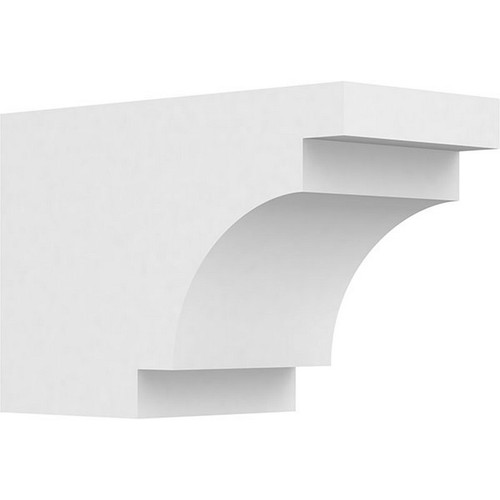Ekena Millwork Standard Mediterranean Rafter Tail - Primed Polyurethane - RFTP06X08X12MED