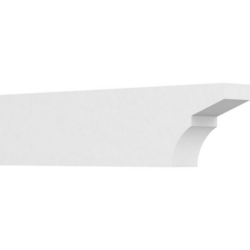 Ekena Millwork Standard Monterey Rafter Tail - Primed Polyurethane - RFTP03X06X24MON