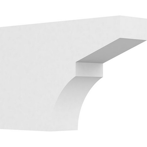 Ekena Millwork Standard Monterey Rafter Tail - Primed Polyurethane - RFTP03X08X12MON