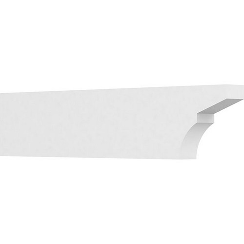 Ekena Millwork Standard Monterey Rafter Tail - Primed Polyurethane - RFTP03X08X36MON