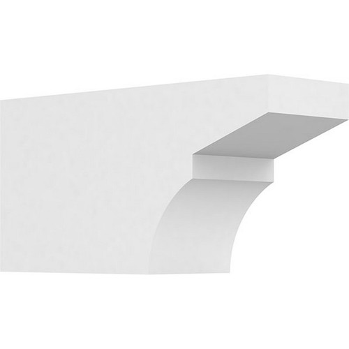 Ekena Millwork Standard Monterey Rafter Tail - Primed Polyurethane - RFTP04X06X12MON
