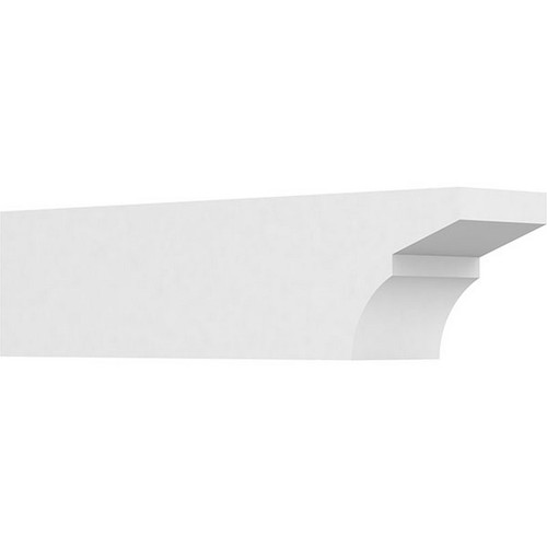 Ekena Millwork Standard Monterey Rafter Tail - Primed Polyurethane - RFTP05X06X24MON