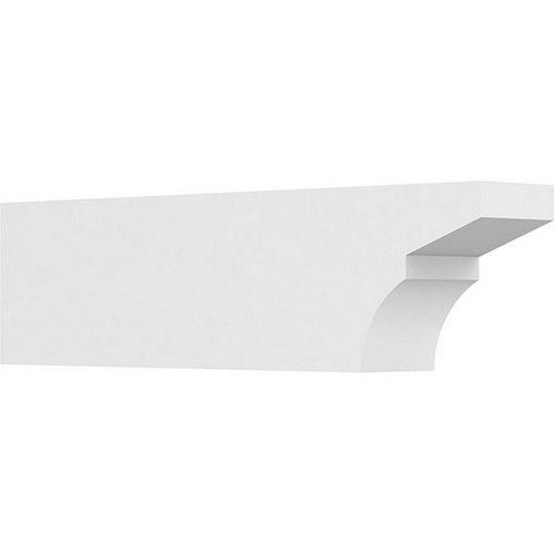 Ekena Millwork Standard Monterey Rafter Tail - Primed Polyurethane - RFTP05X08X30MON