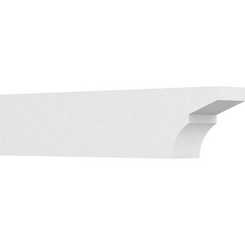 Ekena Millwork Standard Monterey Rafter Tail - Primed Polyurethane - RFTP05X08X36MON