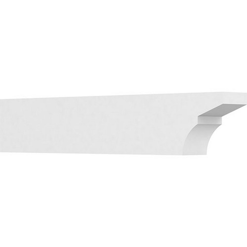 Ekena Millwork Standard Monterey Rafter Tail - Primed Polyurethane - RFTP05X08X42MON