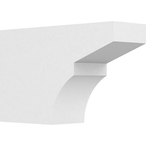 Ekena Millwork Standard Monterey Rafter Tail - Primed Polyurethane - RFTP05X10X16MON