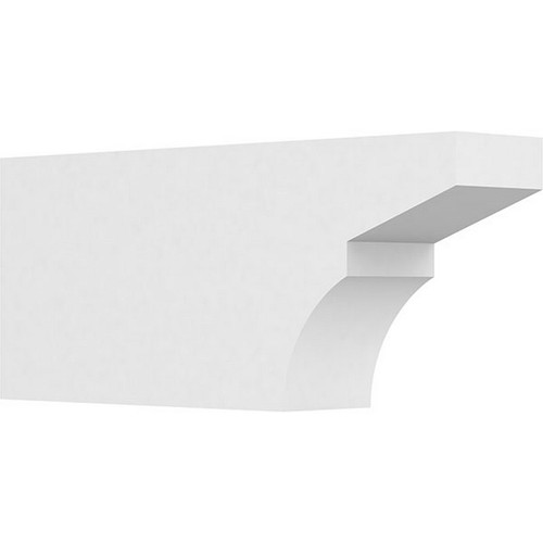 Ekena Millwork Standard Monterey Rafter Tail - Primed Polyurethane - RFTP05X10X24MON