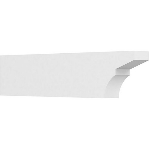 Ekena Millwork Standard Monterey Rafter Tail - Primed Polyurethane - RFTP05X10X42MON