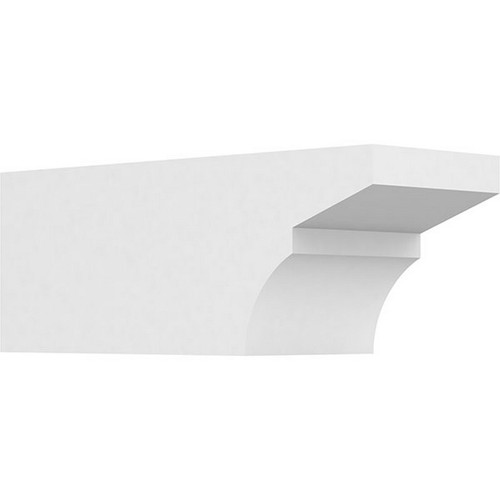 Ekena Millwork Standard Monterey Rafter Tail - Primed Polyurethane - RFTP06X06X16MON