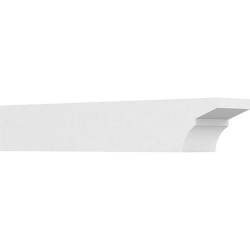 Ekena Millwork Standard Monterey Rafter Tail - Primed Polyurethane - RFTP06X06X36MON