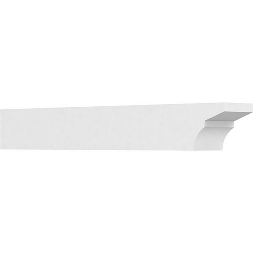 Ekena Millwork Standard Monterey Rafter Tail - Primed Polyurethane - RFTP06X06X42MON