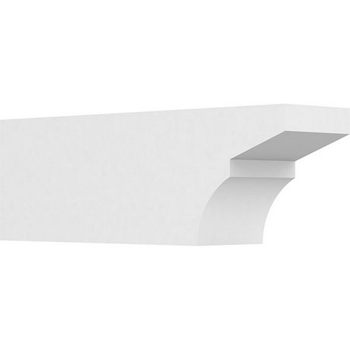 Ekena Millwork Standard Monterey Rafter Tail - Primed Polyurethane - RFTP06X08X24MON