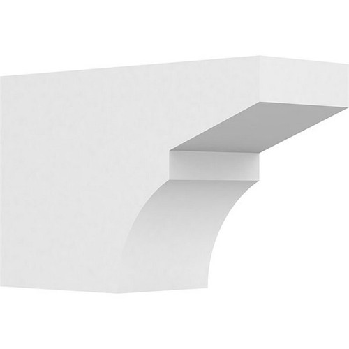 Ekena Millwork Standard Monterey Rafter Tail - Primed Polyurethane - RFTP06X10X16MON