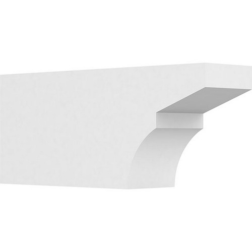 Ekena Millwork Standard Monterey Rafter Tail - Primed Polyurethane - RFTP06X10X24MON