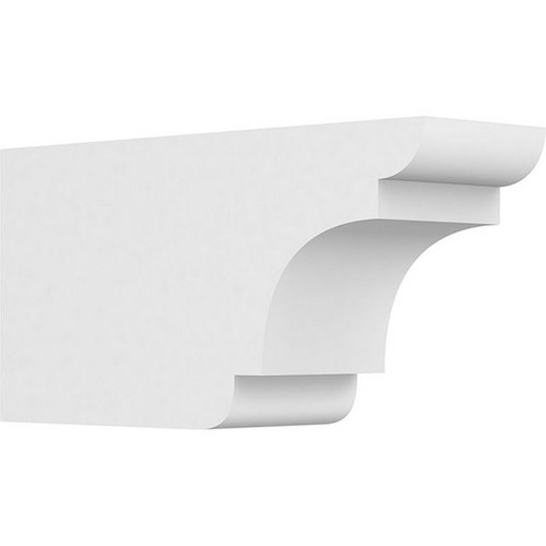 Ekena Millwork Standard New Brighton Rafter Tail - Primed Polyurethane - RFTP05X08X16NEB