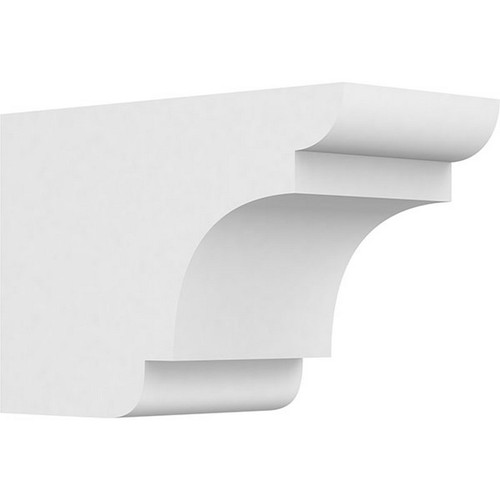 Ekena Millwork Standard New Brighton Rafter Tail - Primed Polyurethane - RFTP06X08X12NEB