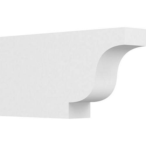 Ekena Millwork Standard Newport Rafter Tail - Primed Polyurethane - RFTP03X08X16NEW