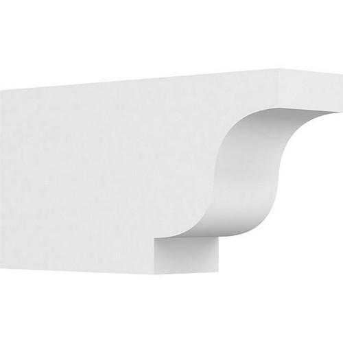Ekena Millwork Standard Newport Rafter Tail - Primed Polyurethane - RFTP04X08X16NEW