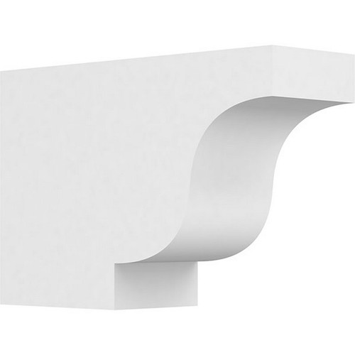 Ekena Millwork Standard Newport Rafter Tail - Primed Polyurethane - RFTP04X08X42NEW