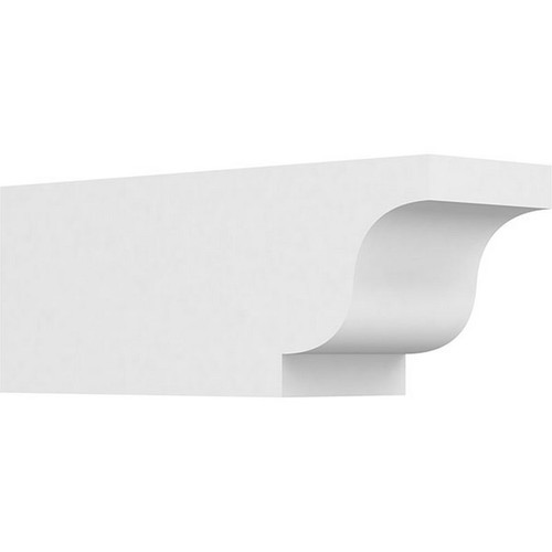 Ekena Millwork Standard Newport Rafter Tail - Primed Polyurethane - RFTP05X06X16NEW