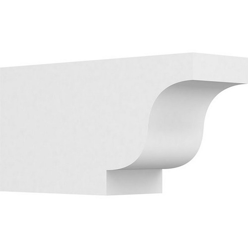 Ekena Millwork Standard Newport Rafter Tail - Primed Polyurethane - RFTP05X08X16NEW