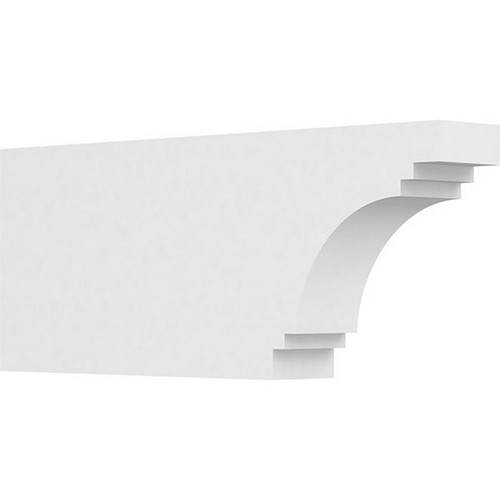 Ekena Millwork Standard Pescadero Rafter Tail - Primed Polyurethane - RFTP03X08X20PEC