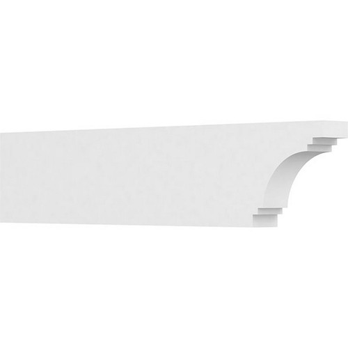 Ekena Millwork Standard Pescadero Rafter Tail - Primed Polyurethane - RFTP03X08X36PEC