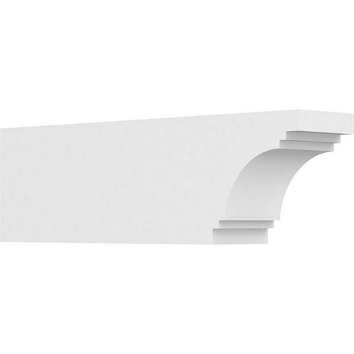 Ekena Millwork Standard Pescadero Rafter Tail - Primed Polyurethane - RFTP04X06X20PEC
