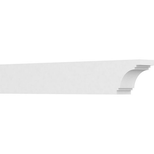 Ekena Millwork Standard Pescadero Rafter Tail - Primed Polyurethane - RFTP04X06X36PEC