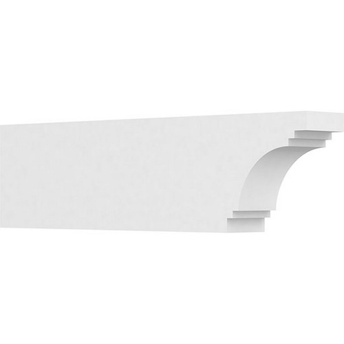 Ekena Millwork Standard Pescadero Rafter Tail - Primed Polyurethane - RFTP04X08X30PEC