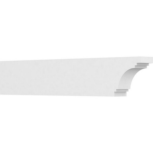 Ekena Millwork Standard Pescadero Rafter Tail - Primed Polyurethane - RFTP04X08X42PEC