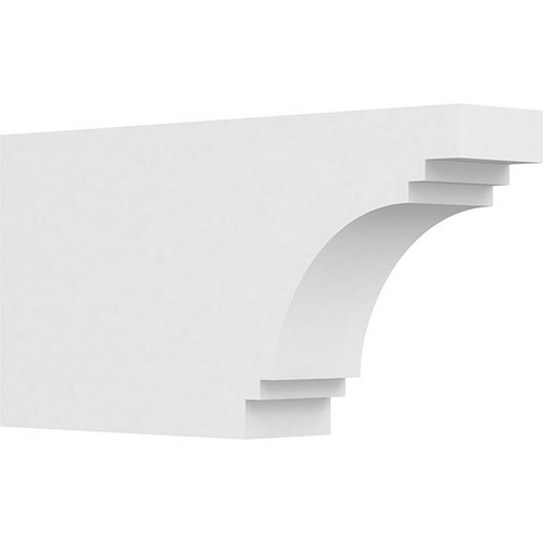 Ekena Millwork Standard Pescadero Rafter Tail - Primed Polyurethane - RFTP04X10X20PEC