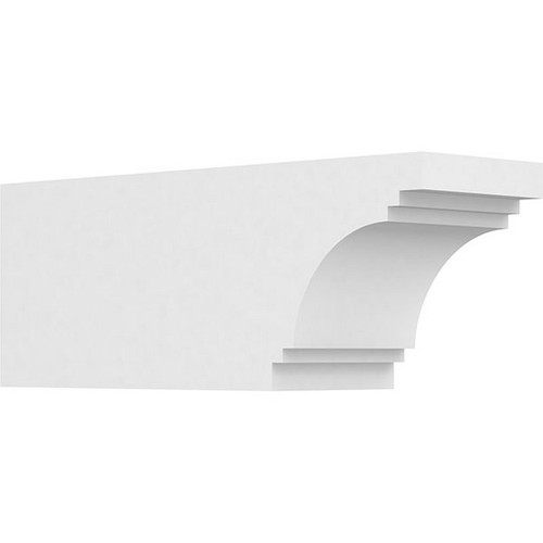 Ekena Millwork Standard Pescadero Rafter Tail - Primed Polyurethane - RFTP05X06X16PEC
